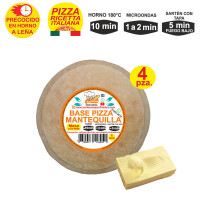 Prepizza Personal a la leña Mantequilla 18 cm. aprox.