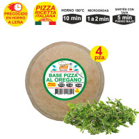 Prepizza Personal a la leña al Orégano 18 cm. aprox.
