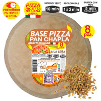 Prepizza familiar a la leña Pan Chapla 35 cm. aprox.