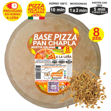 Prepizza familiar a la leña Pan Chapla 35 cm. aprox.