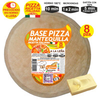 Prepizza familiar a la leña mantequilla 35 cm. aprox.