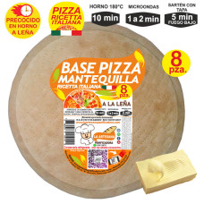 Prepizza familiar a la leña mantequilla 35 cm. aprox.