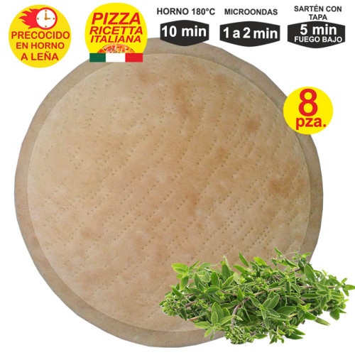 Prepizza leña Oregano familiar| La artesana Panificadora Perú