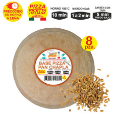 Prepizza Mediana a la leña al Tipo pan chapla 26 cm. aprox. 