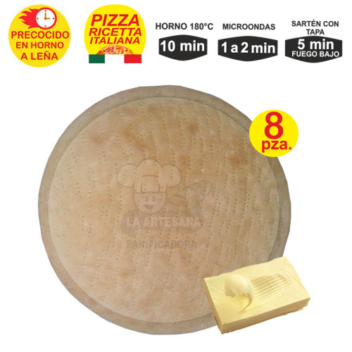 Prepizza leña Olivo mediana| La artesana Panificadora Perú
